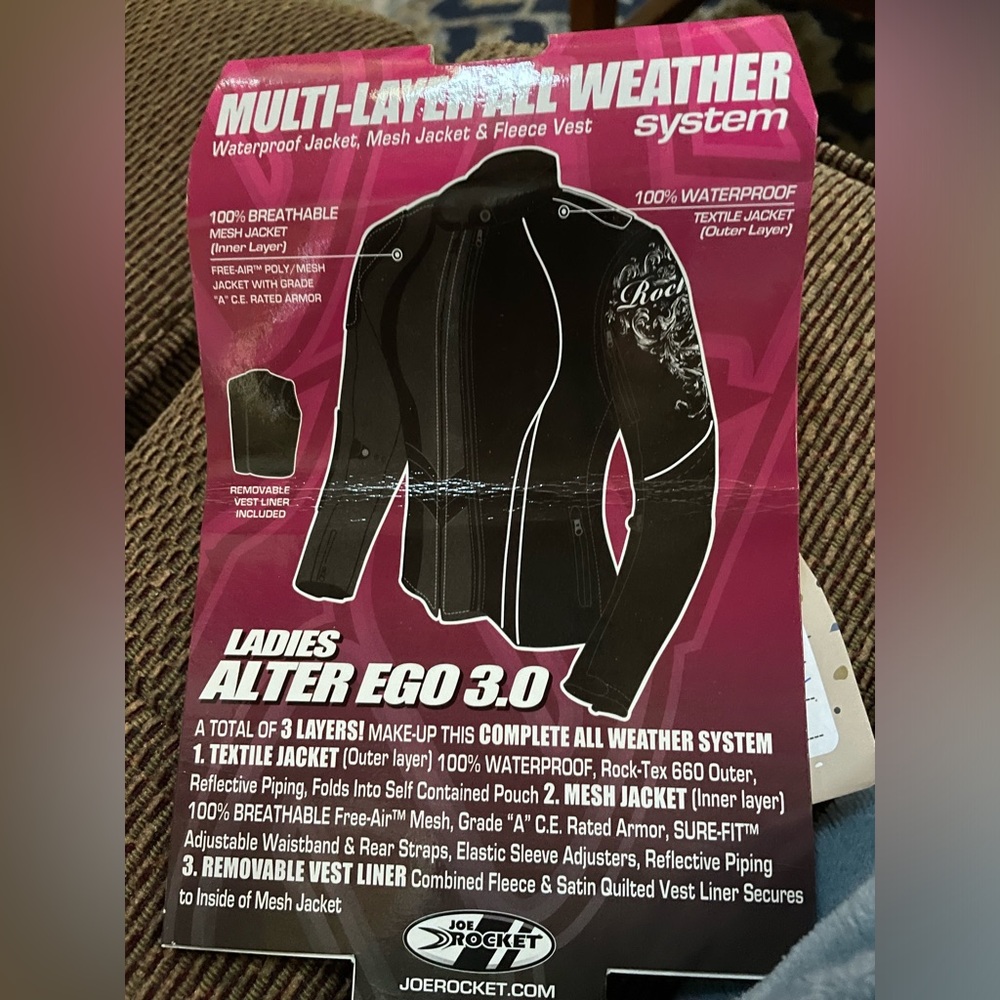 Joe rocket woman’s two layer motorcycle pants and jacket